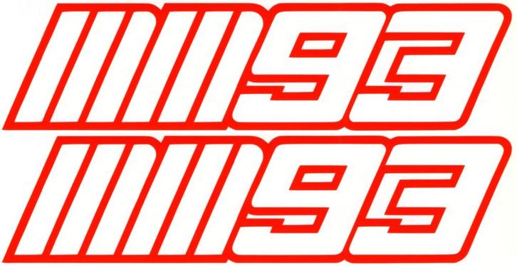 Marc Márquez 93 sticker set #34, Motoren, Accessoires | Stickers, Verzenden