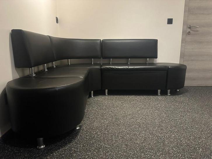 Mooie hoekbank met tafel voor 6P, Huis en Inrichting, Zetels | Complete zithoeken, Gebruikt, Overige materialen, Ophalen