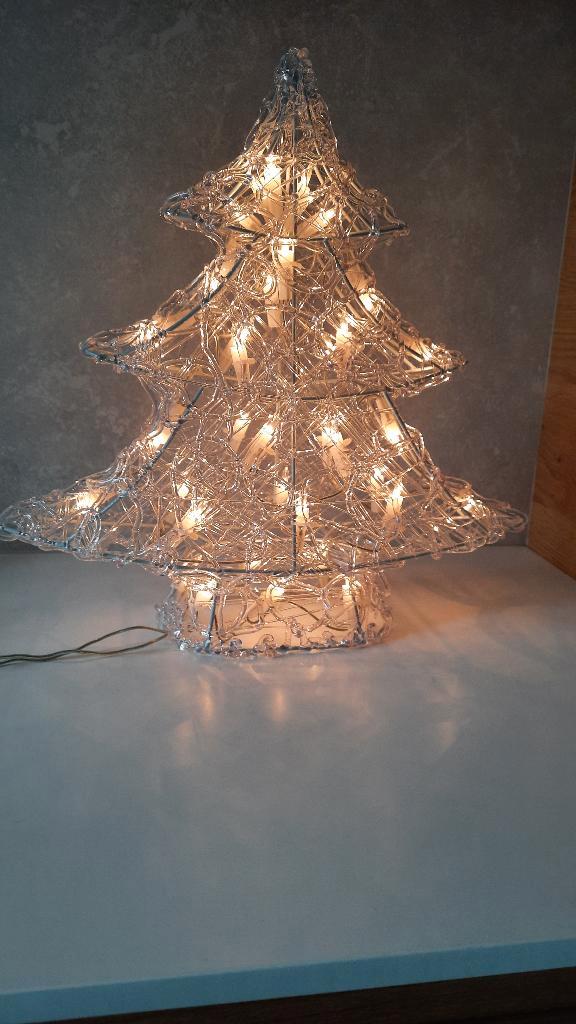 Kerstdecoratie: Verlichtte Kerstboom, Diversen, Kerst, Zo goed als nieuw, Ophalen of Verzenden