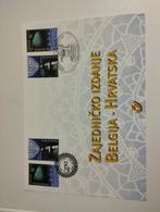 Een herdenking kaart over Zagreb en België kleur verschillen, Timbres & Monnaies, Timbres | Enveloppes premier jour, Enlèvement