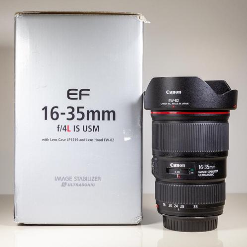 Canon EF 16-35 f/4L IS USM, Audio, Tv en Foto, Foto | Lenzen en Objectieven, Nieuw, Groothoeklens, Ophalen