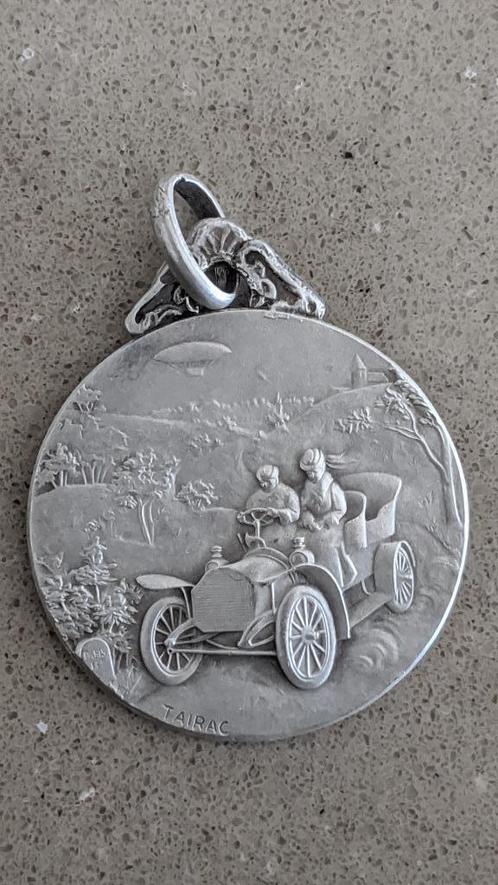 Medaillon St Christoffel, TAIRAC,  zilver 1955, Antiek en Kunst, Antiek | Zilver en Goud, Zilver, Ophalen of Verzenden