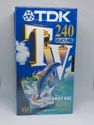 4 TDK 240 videocassettes Nieuw in verpakking 