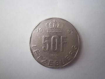 Luxembourg : 50 francs 1991