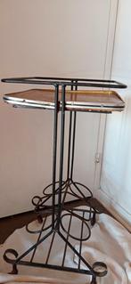 Vintage smeedijzeren bartafel, Antiek en Kunst