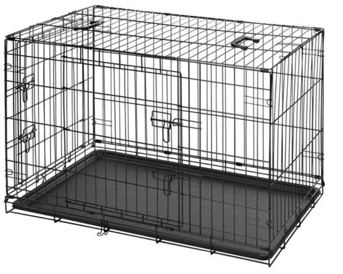 Hondenbench zwart klein formaat, Dieren en Toebehoren, Honden-accessoires, Zo goed als nieuw, Ophalen