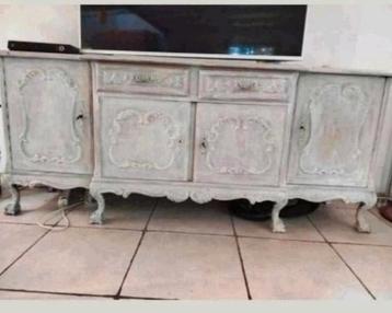 Dressoir opbergkast buffetkast wandmeubel hout antiek beschikbaar voor biedingen