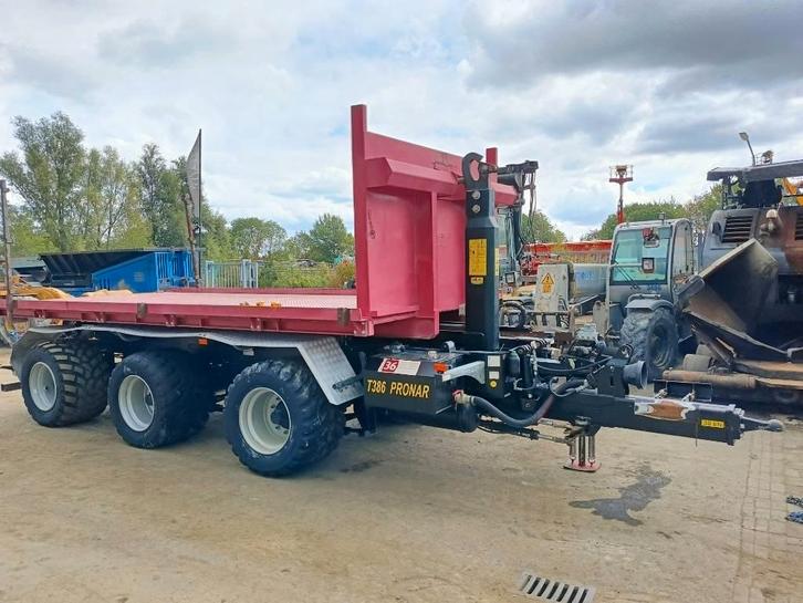 Pronar T 386 HAAK ARM TRAILER KROGHEJSVOGN haken lift 33T, Zakelijke goederen, Landbouw | Werktuigen, Overige, Overige typen