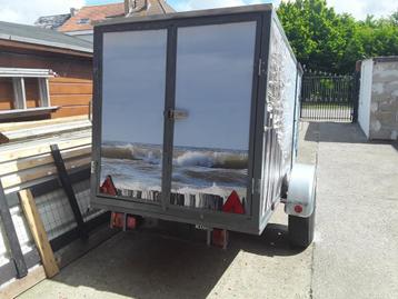 Aanhangwagen te koop keuringvrij rijbewijs B  in goede staat, Auto diversen, Aanhangers en Bagagewagens, Ophalen, Zo goed als nieuw