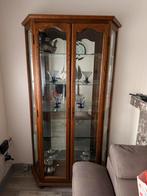 Eikenhouten vitrinekast, Ophalen, Zo goed als nieuw, Eikenhout