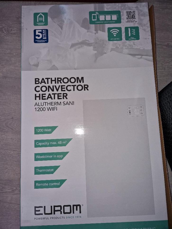Chauffage électrique direct Eurom, Bricolage & Construction, Chauffage & Radiateurs, Neuf, Radiateur, 800 watts ou plus, 30 à 80 cm