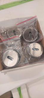 9 sets RVS sleutelplaat 50mm nieuw, Ophalen of Verzenden, Zo goed als nieuw