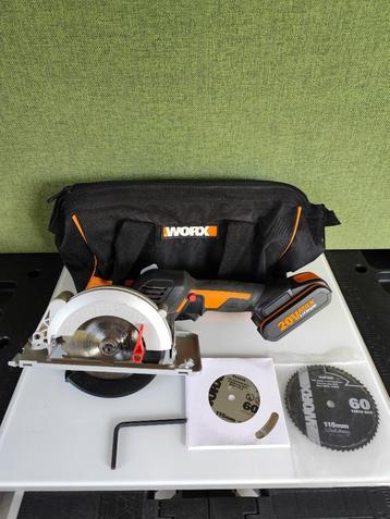  Scie circulaire compacte Worx Wx523.9 + accu 20V  beschikbaar voor biedingen