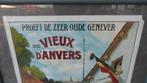 Affiche Genever "De Poldenaar" / Vieux Anvers - 1905, Antiek en Kunst, Ophalen of Verzenden