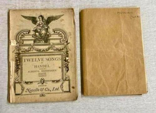 2x antiek notenboek Handel Contralto Randegger novello 1910, Muziek en Instrumenten, Bladmuziek, Ophalen of Verzenden