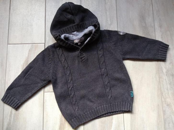 ★ M68 - Deftige trui met kap, Enfants & Bébés, Vêtements de bébé | Taille 68, Utilisé, Garçon, Pull ou Veste, Enlèvement ou Envoi
