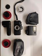 Pentax 110 + flash + lader + 2 lenzen + macro opschroeflens, Audio, Tv en Foto, Verzenden, Zo goed als nieuw, Pentax