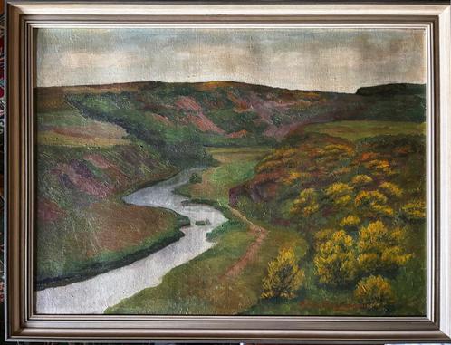 peinture OPPENHEIM, Guido (1862-1942) Huile Luxembourg, Antiek en Kunst, Kunst | Schilderijen | Klassiek, Ophalen of Verzenden