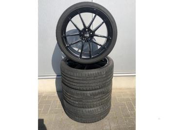 Jeu de jantes sport + pneus d'un Audi A6, Enlèvement ou Envoi, 3 mois de garantie, Utilisé, Véhicule de tourisme