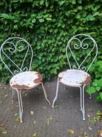 Witte romantische tuinstoelen, Ophalen of Verzenden, Gebruikt