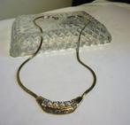 Collier perles plaqué or 18 carats et zircones✨😍🤗💑🎁👌, Bijoux, Sacs & Beauté, Bijoux anciens, Or, Collier, Doré, Enlèvement ou Envoi