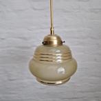 Vintage glazen hanglamp, Ophalen of Verzenden