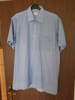 Hemd korte mouw, maat 41/42, Cambier, blauw met wit ranter, Kleding | Heren, Overhemden, Ophalen, Zo goed als nieuw, Blauw