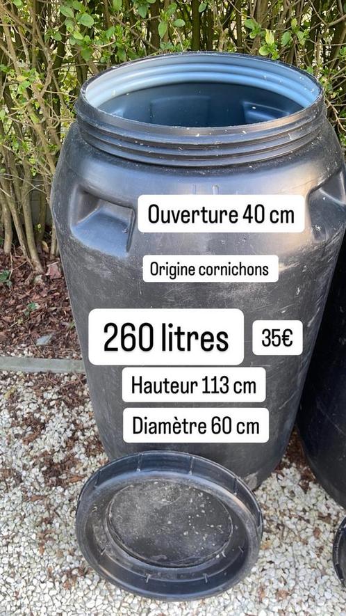 Vat wasblik plastic vat 60l 120l 220l 240l 260l, Tuin en Terras, Regentonnen, Zo goed als nieuw, Kunststof, 150 liter of meer