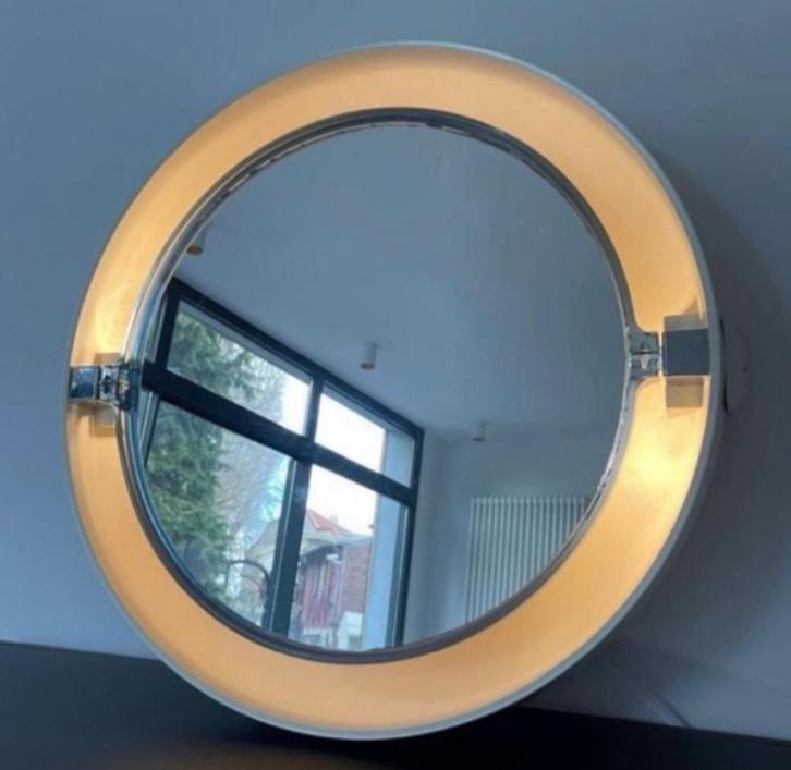 Vintage spiegel Alibert Space Age, Verzamelen, Retro, Ophalen