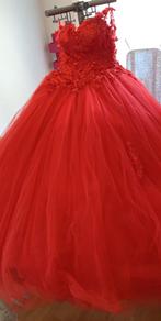 Robe mariée, Kleding | Dames, Trouwkleding en Trouwaccessoires, Ophalen, Zo goed als nieuw, Rood, Trouwjurk