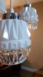 Vintage hanglamp cubix, Huis en Inrichting, Ophalen of Verzenden, Glas, Zo goed als nieuw, 75 cm of meer