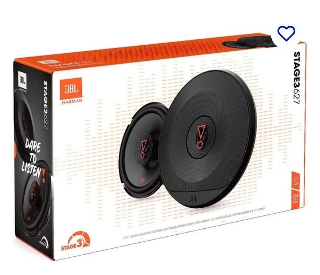 ② JBL Stage3 627 - Autospeakers - Ø 16,5 cm - 2-weg Coaxiaal - —  Haut-parleurs voiture — 2ememain