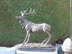 un grand cerf en bronze signé , BARYE, Antiquités & Art, Enlèvement ou Envoi, Bronze