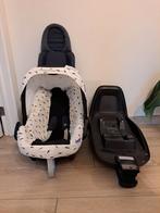 Maxi cosi autostoeltje + beschermhoes + Familyfix one Isize, Comme neuf, Enlèvement, Ceinture de sécurité ou Isofix, Maxi-Cosi