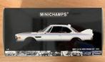 1/18 Minichamps BMW 3.0 CSL with Spoiler Set 1973 White, Nieuw, Ophalen of Verzenden, MiniChamps, Auto