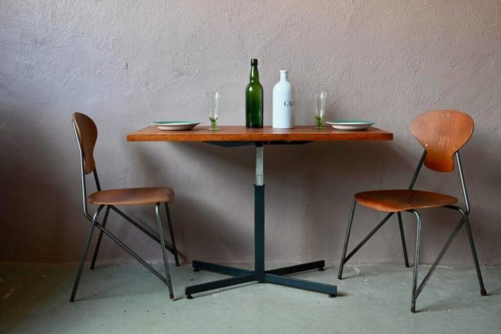 Table monte et baisse modulable Ilse vintage scandinave, Antiek en Kunst, Antiek | Meubels | Tafels, Ophalen