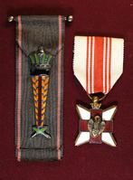 Deux médailles belges, croix rouge et lauréat travail, Enlèvement ou Envoi