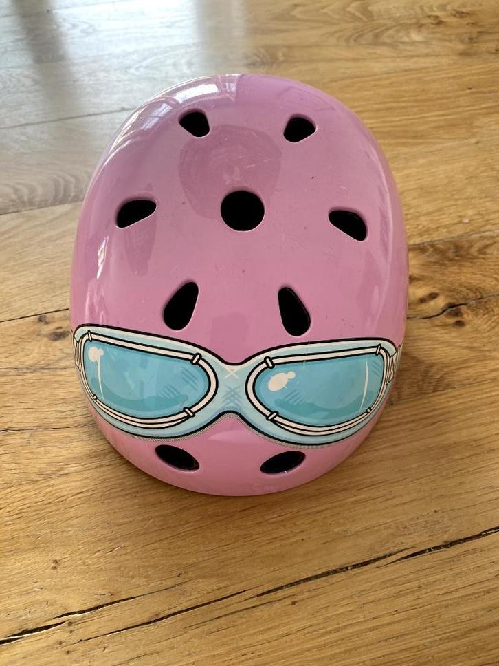 Kinderhelm Kiddi Moto Roze - Maat  48-53cm, Fietsen en Brommers, Fietsaccessoires | Fietshelmen, Gebruikt, Meisje, S, Ophalen of Verzenden