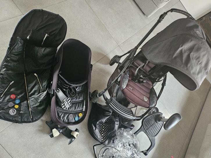 Poussette Bugabooo Bee Diesel, Kinderen en Baby's, Kinderwagens en Combinaties, Gebruikt, Kinderwagen, Bugaboo, Met reiswieg, Verstelbare duwstang