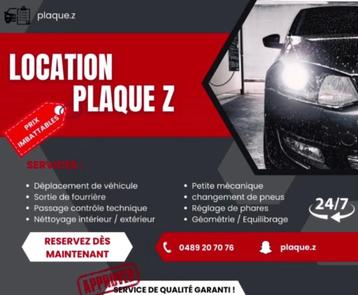 Location Plaque Z disponible aux enchères