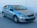 Peugeot 308 1.2i* benzine rijd perfect, Euro 6, Bedrijf, Zilver of Grijs, Break