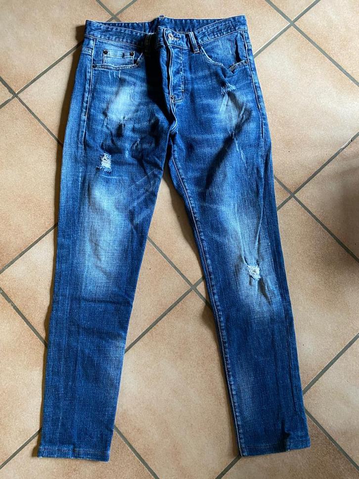 Dsquared2 blauwe jeans W32 Made in Italy ZG staat, Kleding | Dames, Spijkerbroeken en Jeans, Gedragen, W30 - W32 (confectie 38/40)
