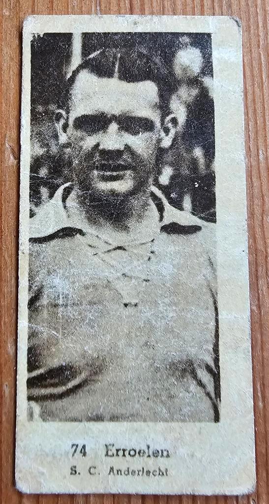 1940s (pre panini) nr 74 Victor Erroelen SC Anderlecht!, Hobby en Vrije tijd, Stickers en Plaatjes, Gebruikt, Plaatje, Ophalen of Verzenden