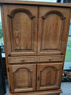 Meuble de TV, Ophalen, Gebruikt, 100 tot 150 cm, Eikenhout