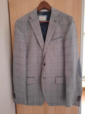 Blazer Van Gils nieuwstaat wol/linnen blauwe ruit 40r/50  beschikbaar voor biedingen