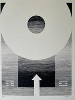 Michel SEUPHOR - Geometrie - Orig. lithografie - 75 x 55 cm, Antiek en Kunst, Kunst | Litho's en Zeefdrukken, Ophalen of Verzenden