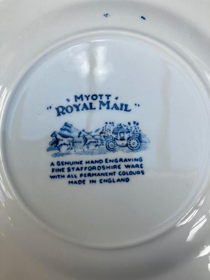 Myott blauw, Antiek en Kunst, Antiek | Servies los, Ophalen