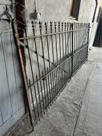 Authentiek dubbel antiek hekken vol smeedijzeren poort, Tuin en Terras, Ophalen, Gebruikt, IJzer, Tuinhek
