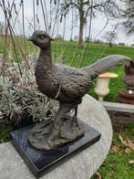 PRACHTIGE BRONZEN FAZANT OP BASIS, Antiek en Kunst, Ophalen of Verzenden, Brons