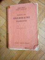 Livre ancien précis de grammaire française Maurice grevisse, Enlèvement ou Envoi